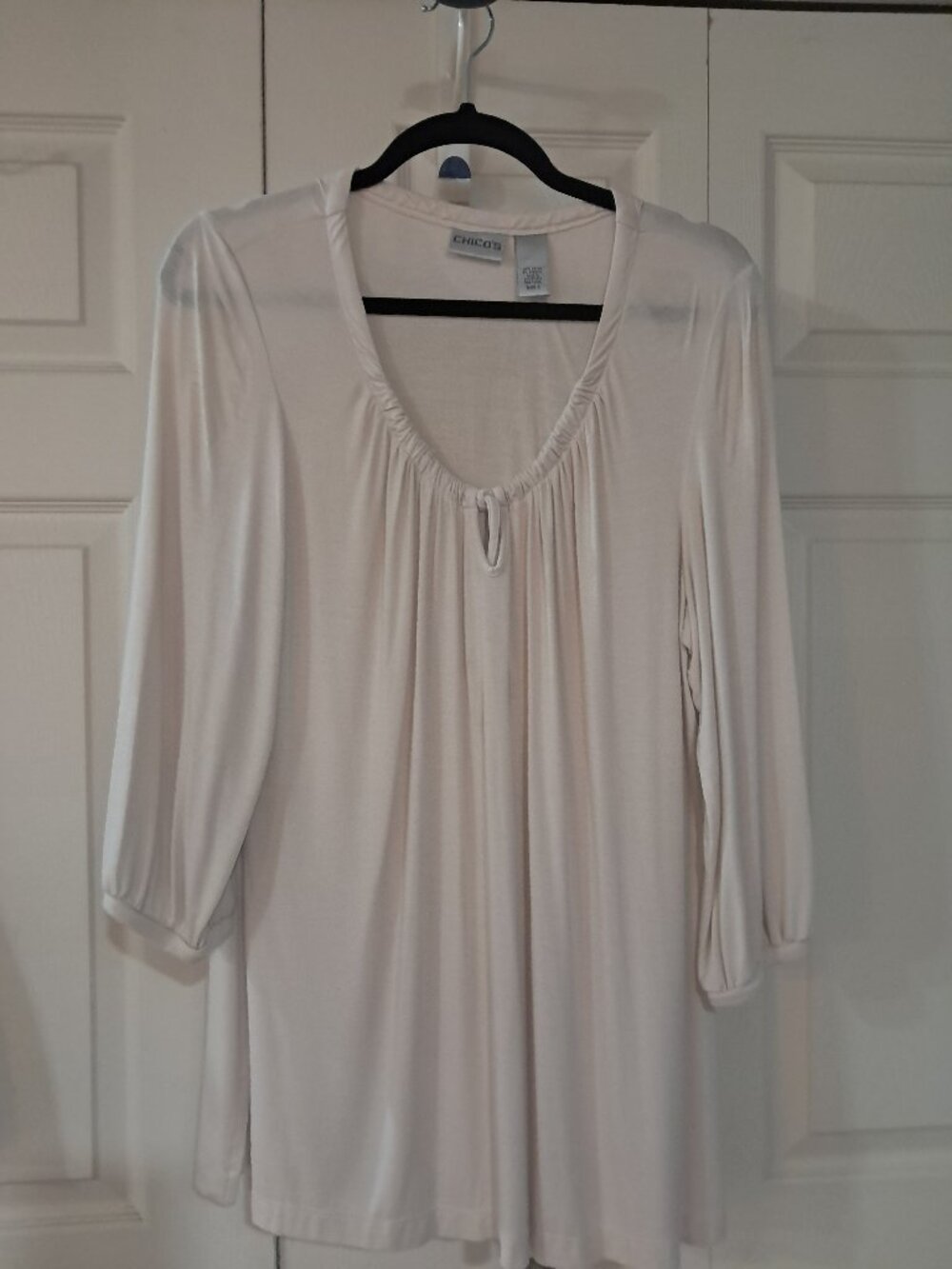 Chico's Cream Colored Peasant Blouse